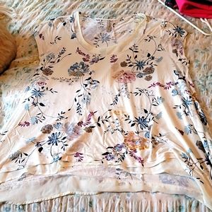 High low plus size top